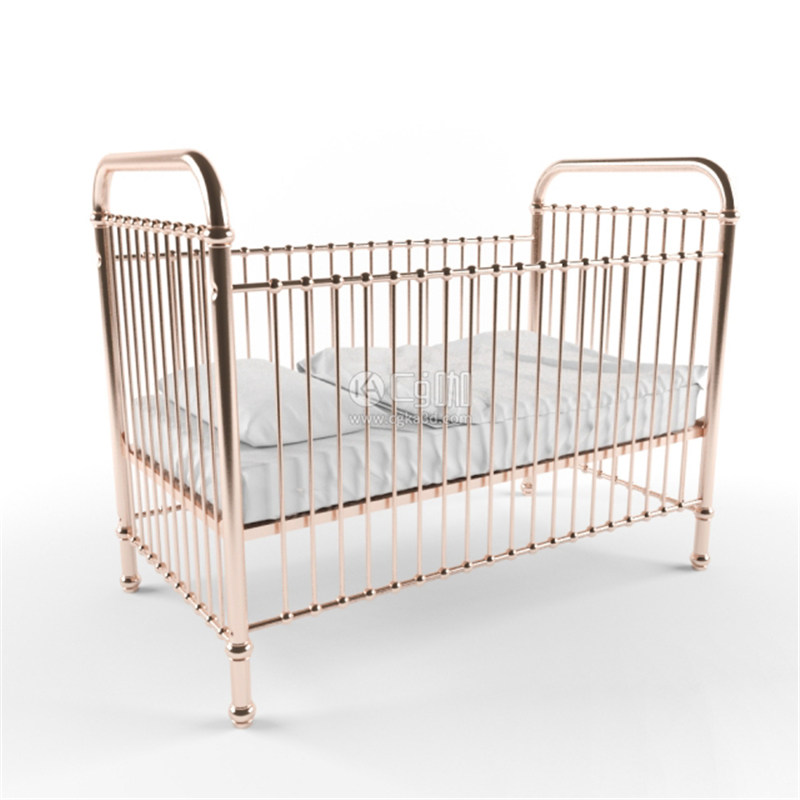 CG咖-婴儿床模型