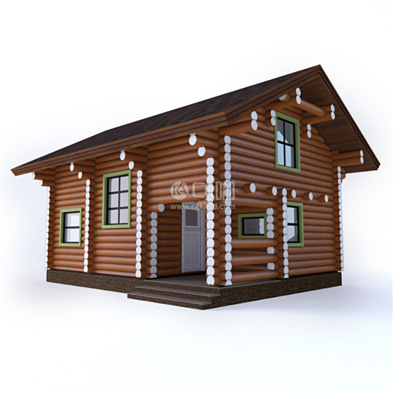 CG咖-房屋模型房子模型小木屋模型