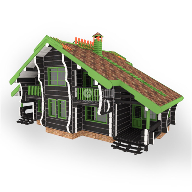 CG咖-房屋模型房子模型小木屋模型住宅模型
