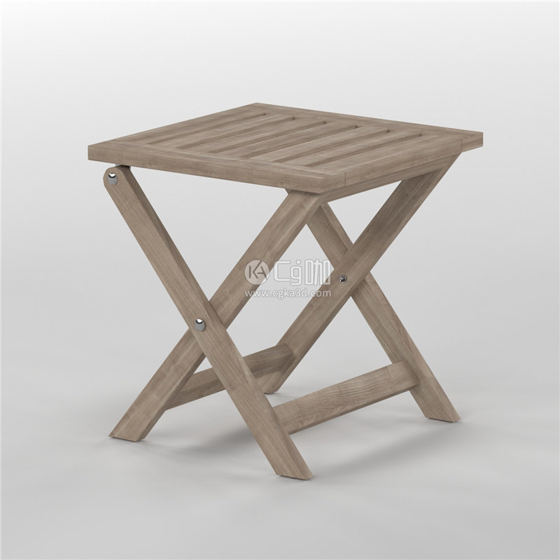 CG咖-折叠凳子模型