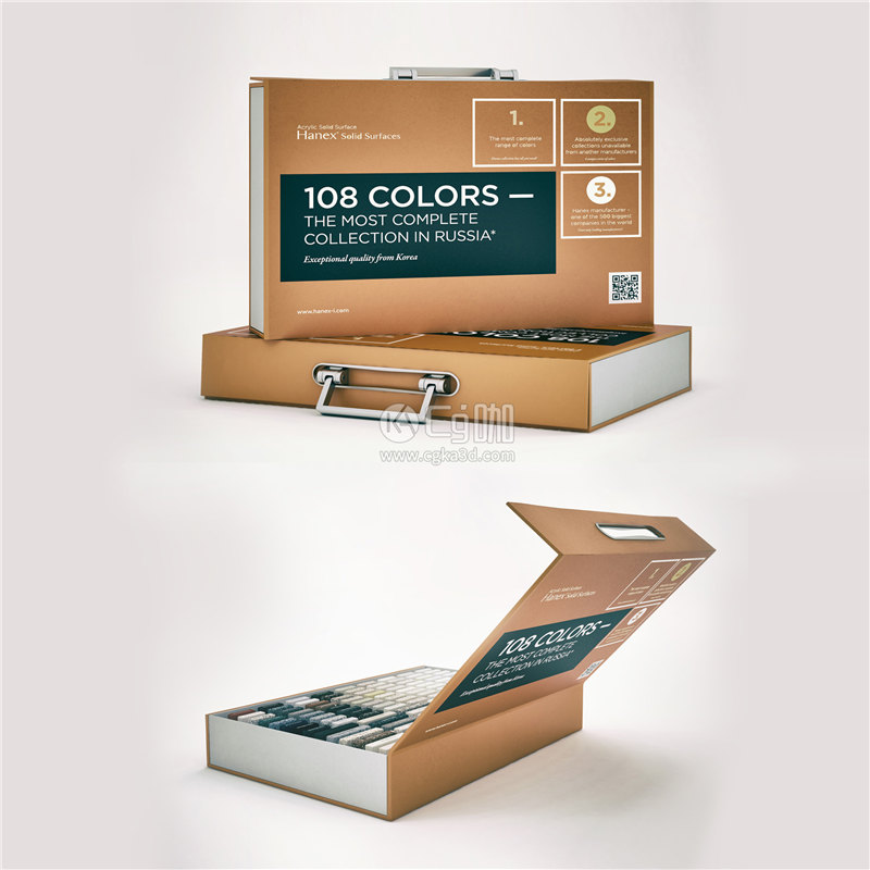 CG咖-颜料盒模型颜料套装模型