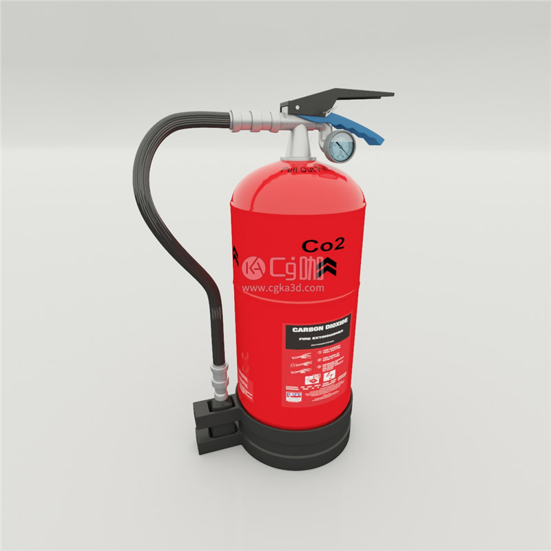 CG咖-消防器材模型干粉灭火器模型