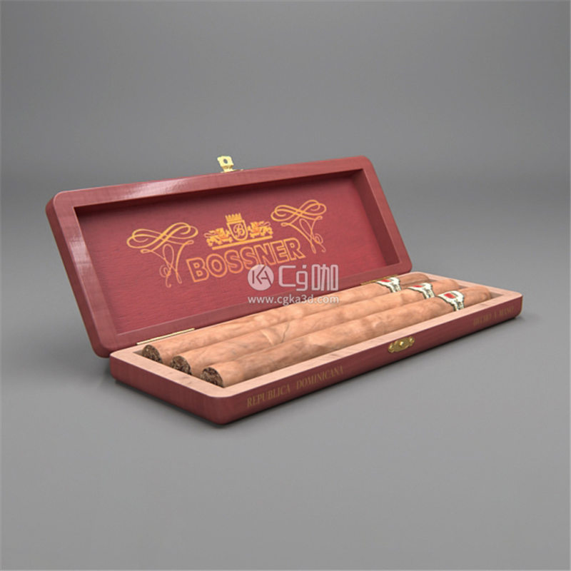 CG咖-雪茄模型雪茄盒模型