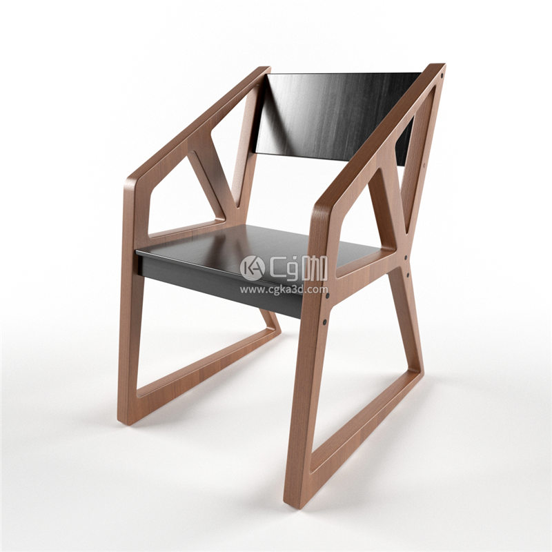 CG咖-椅子模型靠背椅模型