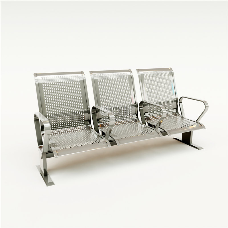 CG咖-椅子模型三人椅模型公共椅模型