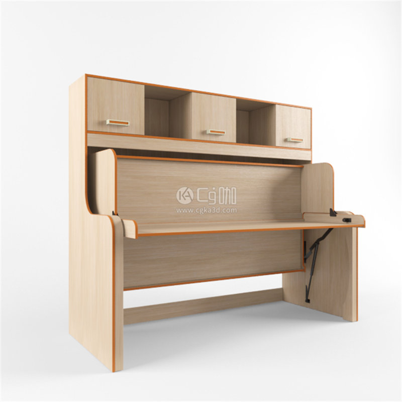 CG咖-书桌模型木桌模型
