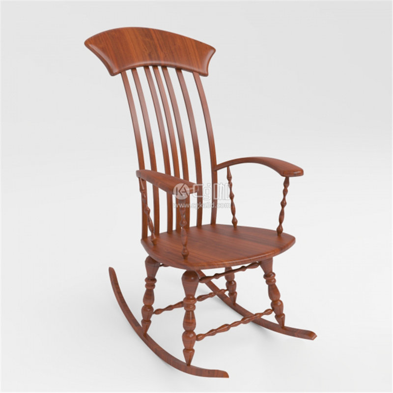 CG咖-椅子模型扶手椅模型木椅模型