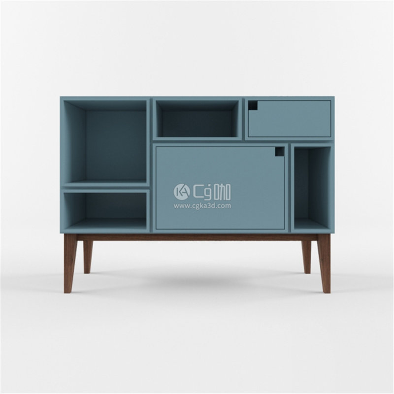 CG咖-柜子模型餐柜模型边柜模型六斗柜模型
