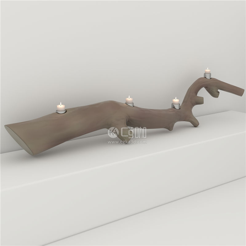 CG咖-蜡烛模型摆件装饰模型