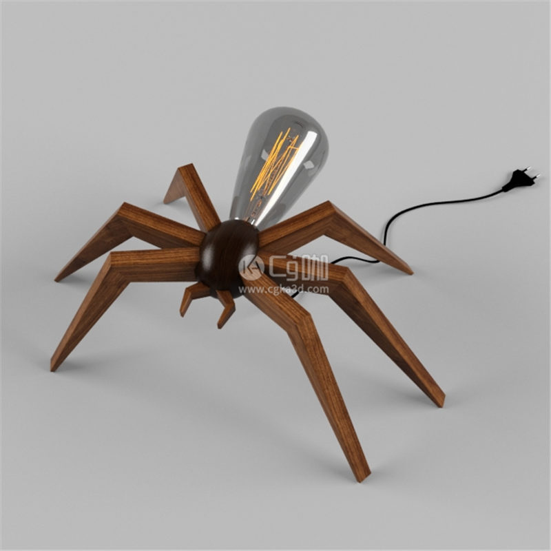CG咖-蜘蛛台灯模型