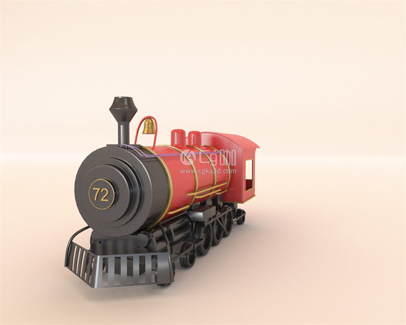CG咖-火车玩具模型
