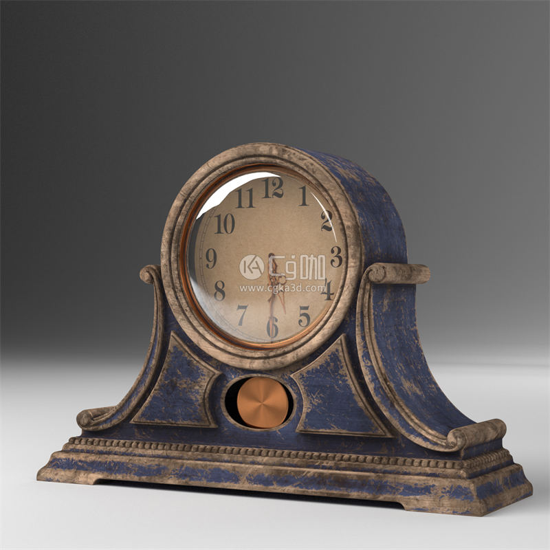 CG咖-复古时钟模型旧钟表模型
