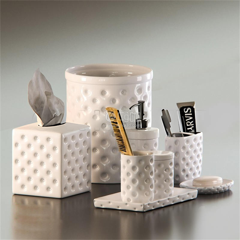 CG咖-香皂模型纸巾盒模型梳子模型洗手液模型