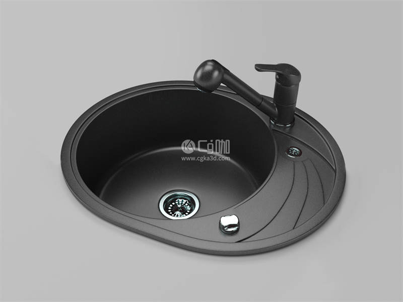 CG咖-洗手池模型洗菜池模型