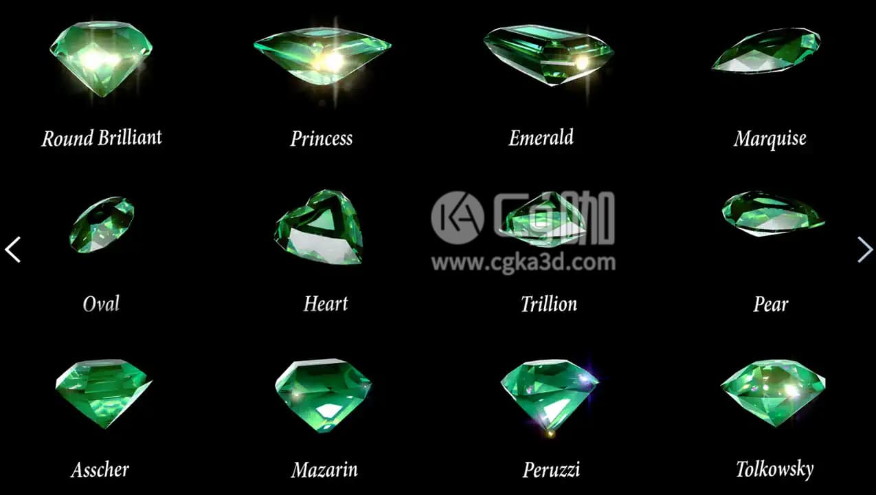 CG咖-宝石钻石模型