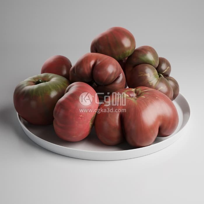 CG咖-水果脆柿子模型