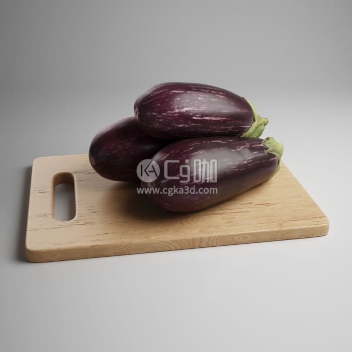 CG咖-蔬菜茄子模型