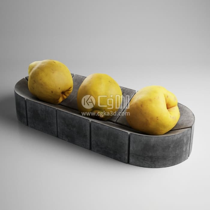 CG咖-水果柠檬模型