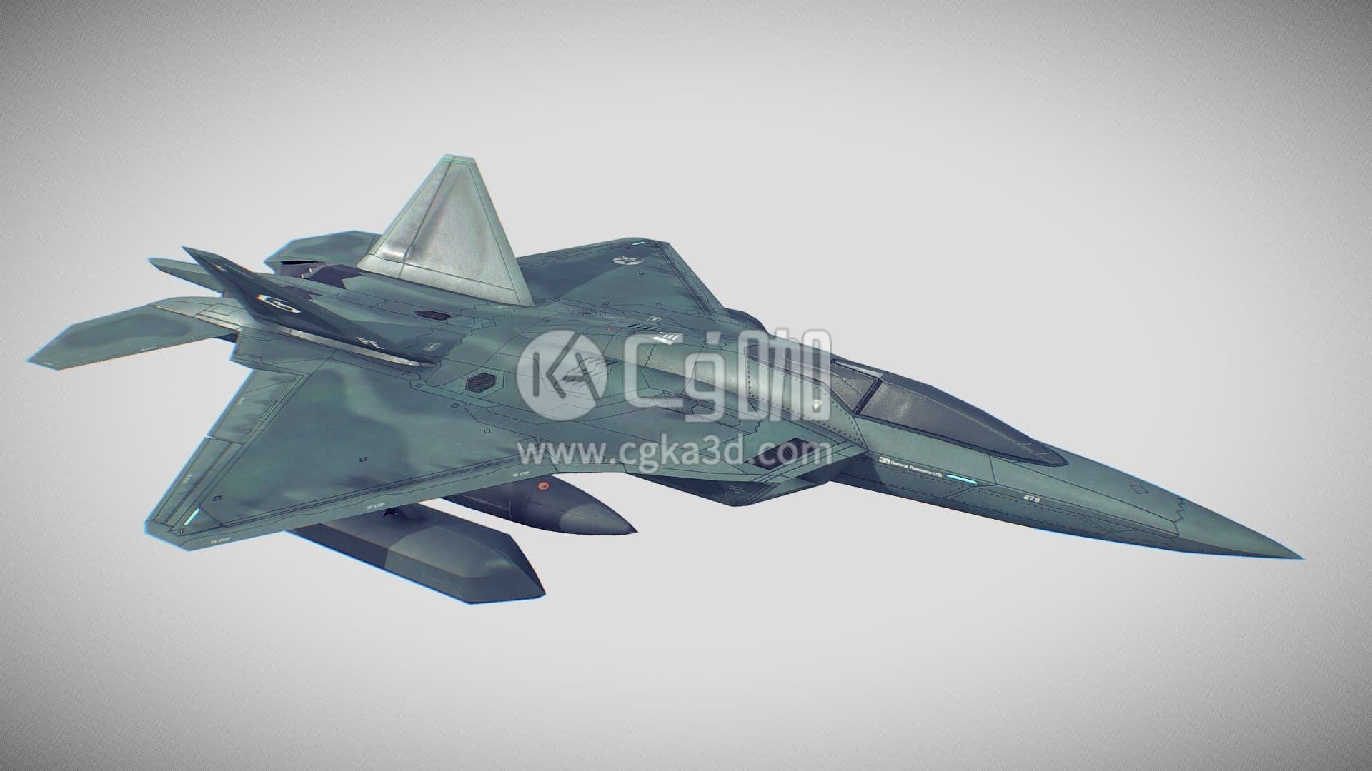 CG咖-F-22战斗机模型