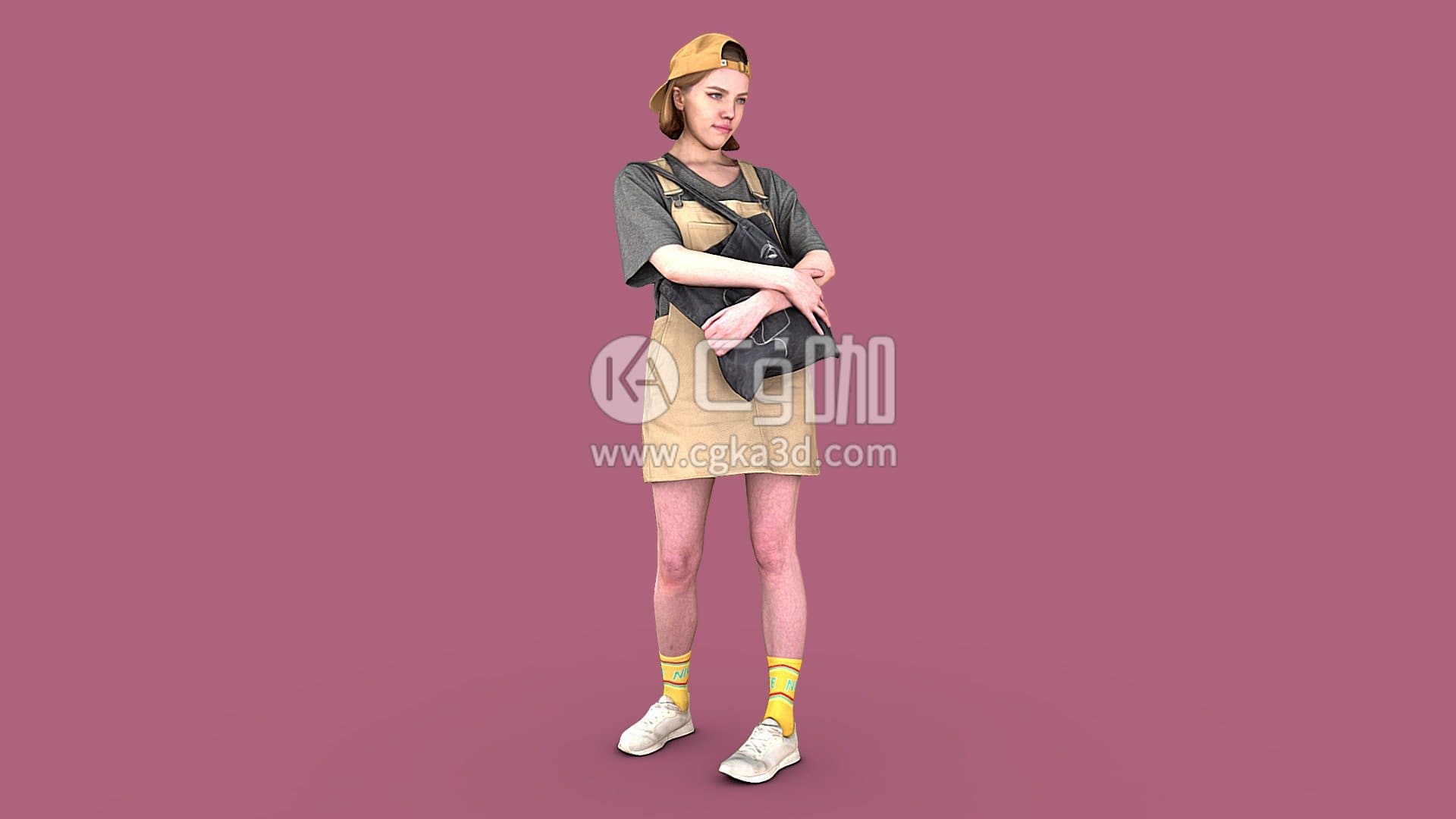 CG咖-blender-女性角色模型