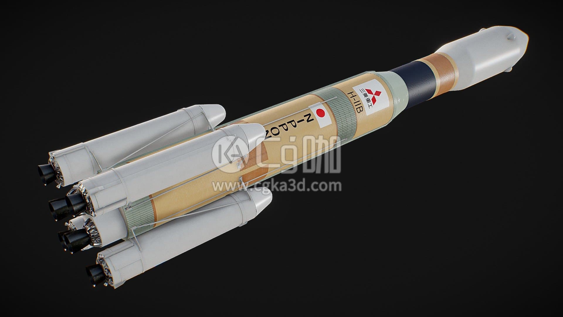 CG咖-HII-B火箭模型
