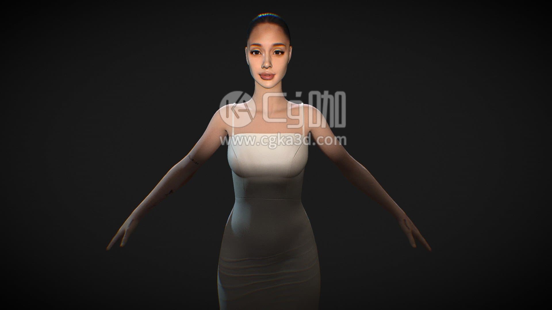 CG咖-blender-女士女性人物模型
