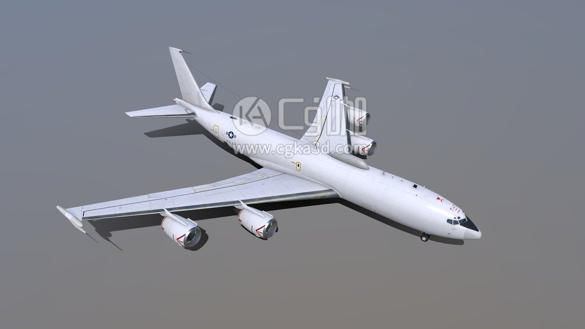 CG咖-blender-航空客机飞机模型