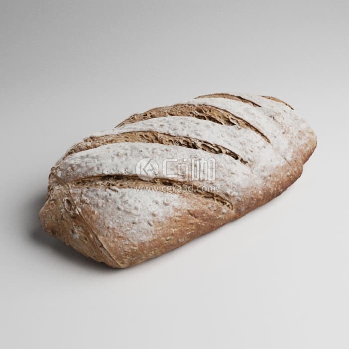 CG咖-blender-食物面包模型