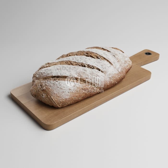 CG咖-面包模型
