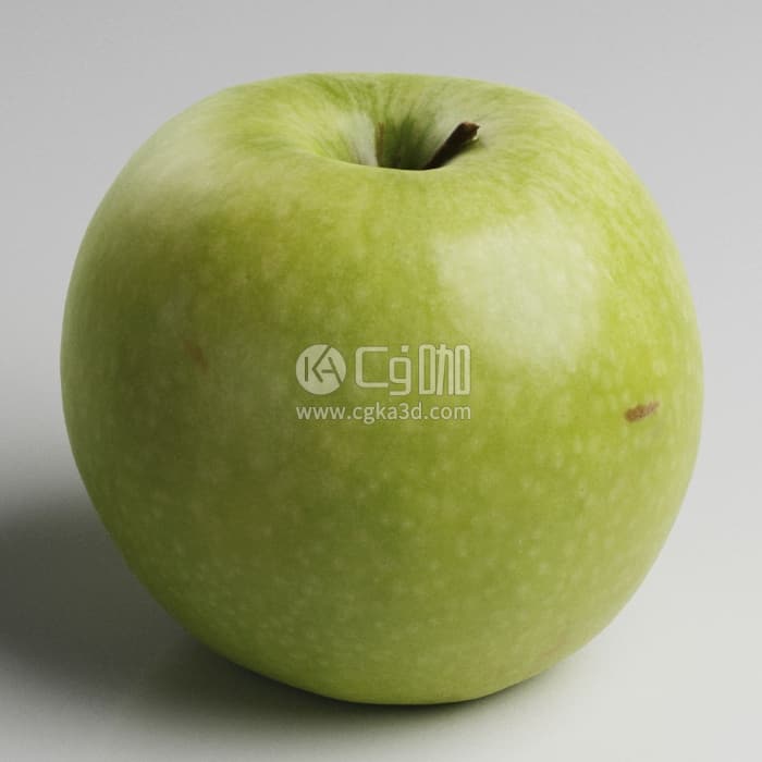 CG咖-Blender水果青苹果模型