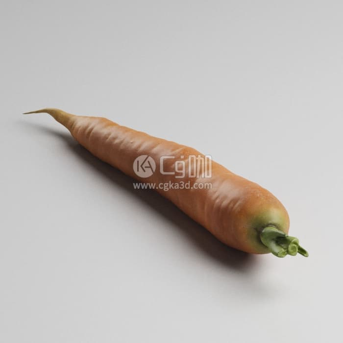 CG咖-Blender蔬菜胡萝卜模型