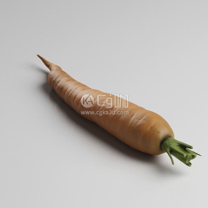 CG咖-Blender蔬菜胡萝卜模型