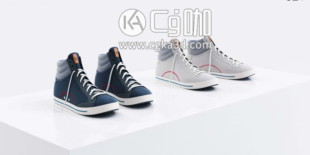 CG咖-blender-鞋子运动鞋帆布鞋