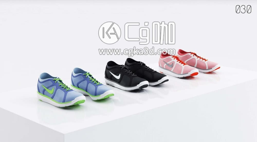 CG咖-blender-鞋子平底鞋帆布鞋运动鞋