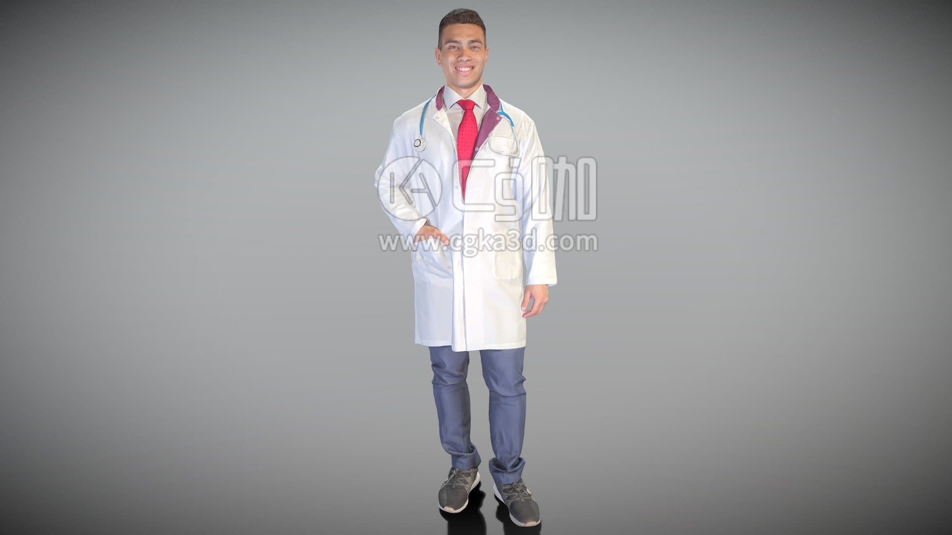 CG咖-blender-年轻医生人物模型