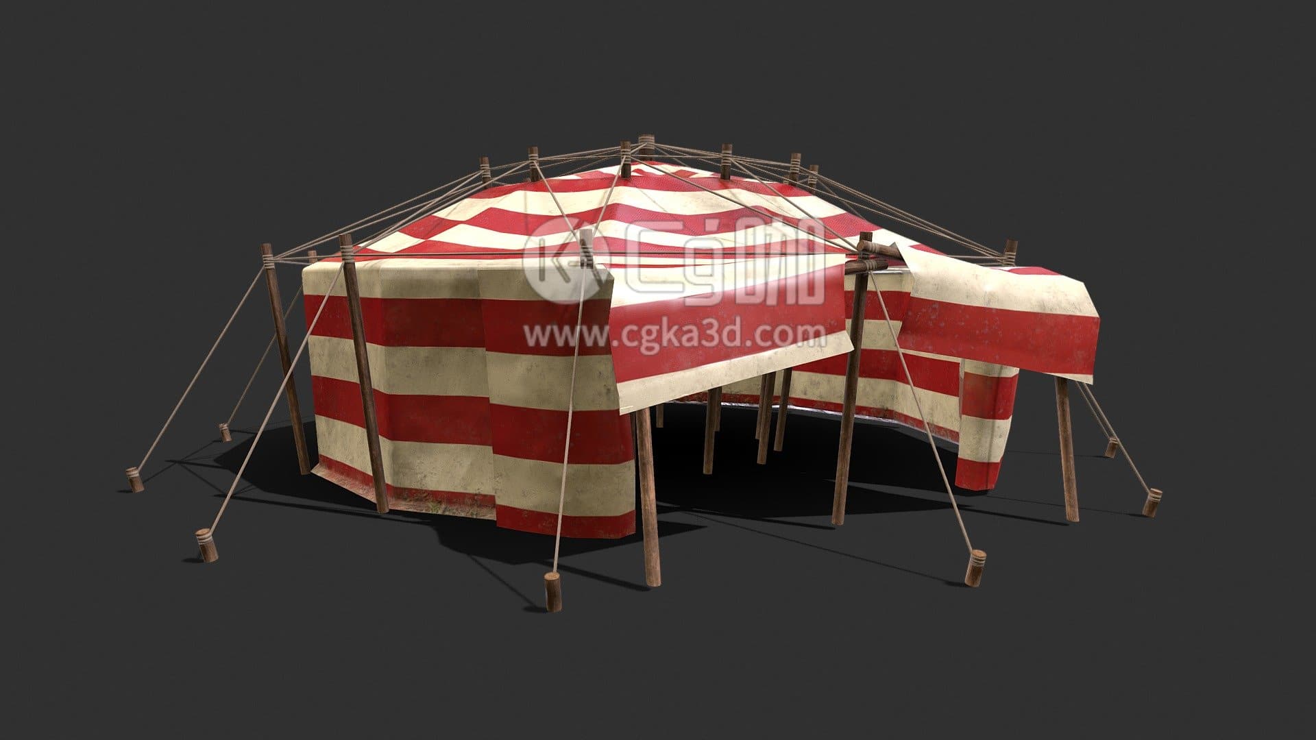CG咖-blender-帐篷模型