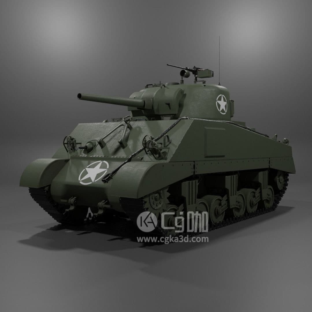 CG咖-blender-坦克模型