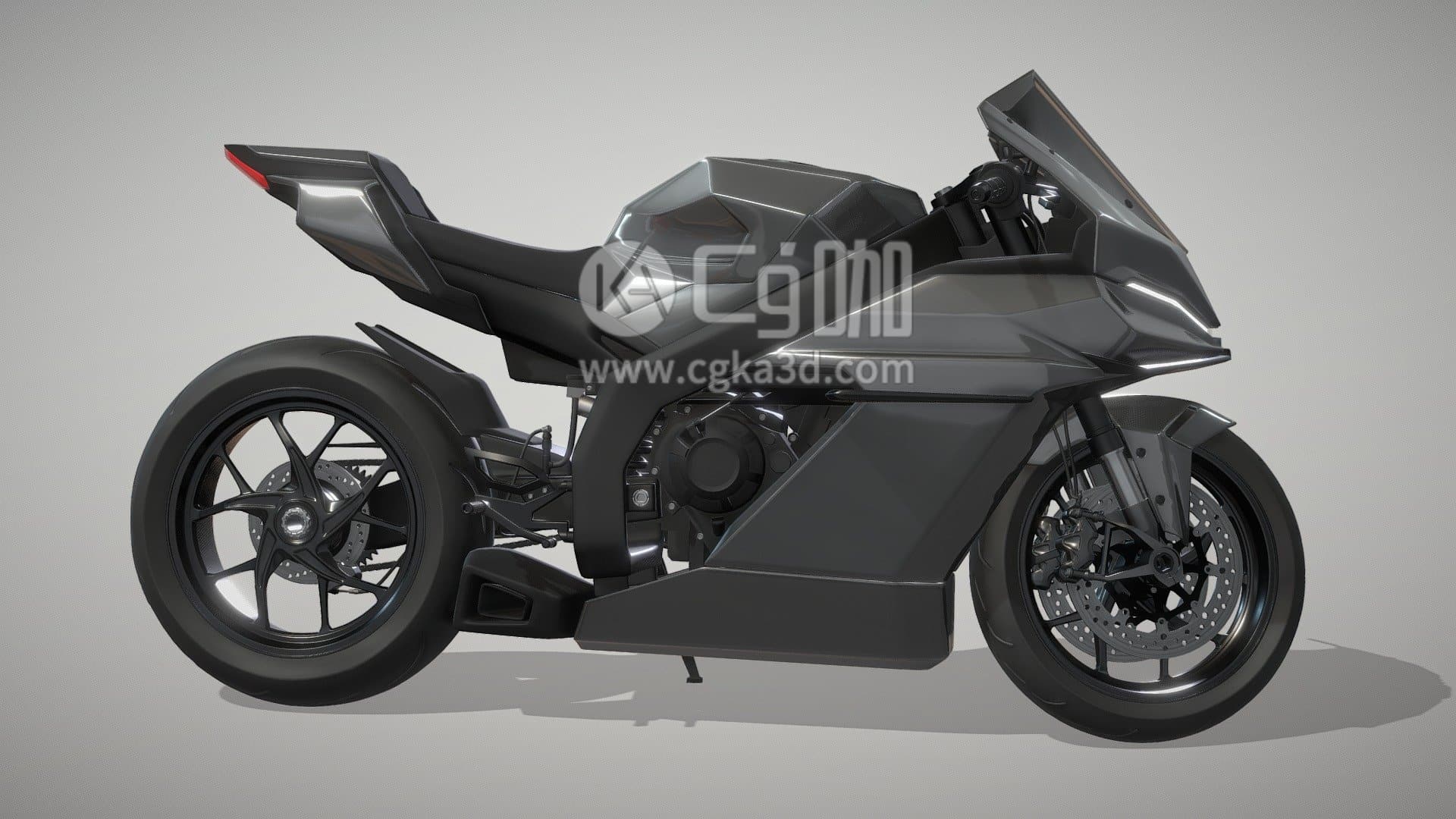 CG咖-blender-摩托车模型