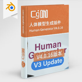Blender人体模型生成插件 Human Generator V4.0.16+V3.0.5 For Blender 2.83+预设库