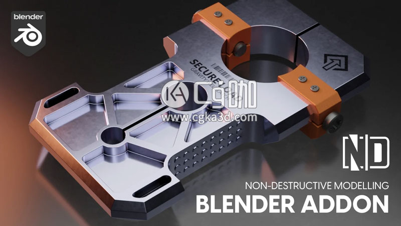 Blender非破坏性科幻硬面建模插件 Non-Destructive Modelling V1.42.0