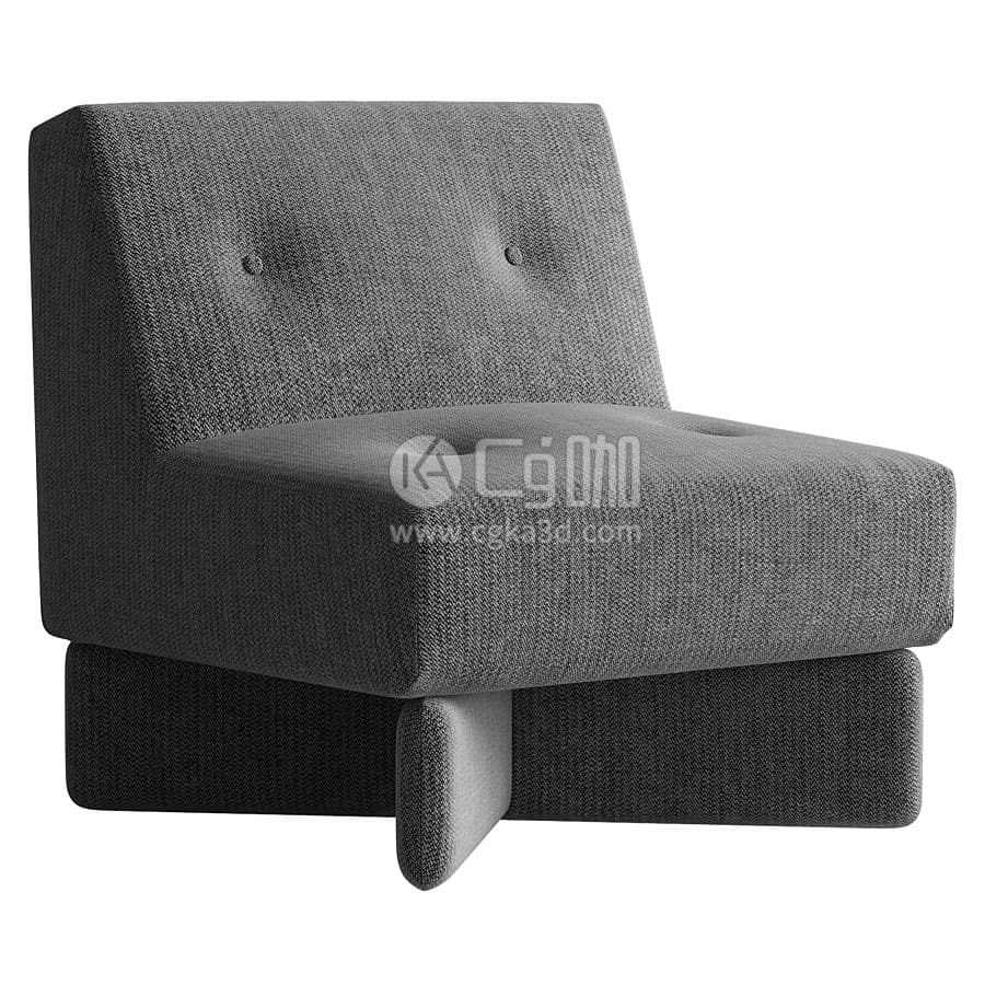 CG咖-blender-单人沙发椅