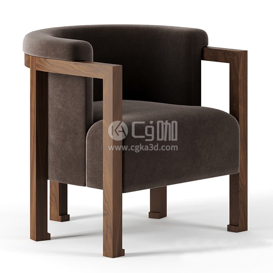 CG咖-blender-单人沙发椅