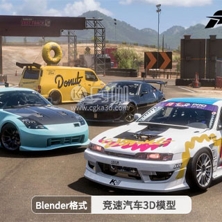 Blender极限竞速汽车3D模型 Forza Horizon 5 Blender Cars